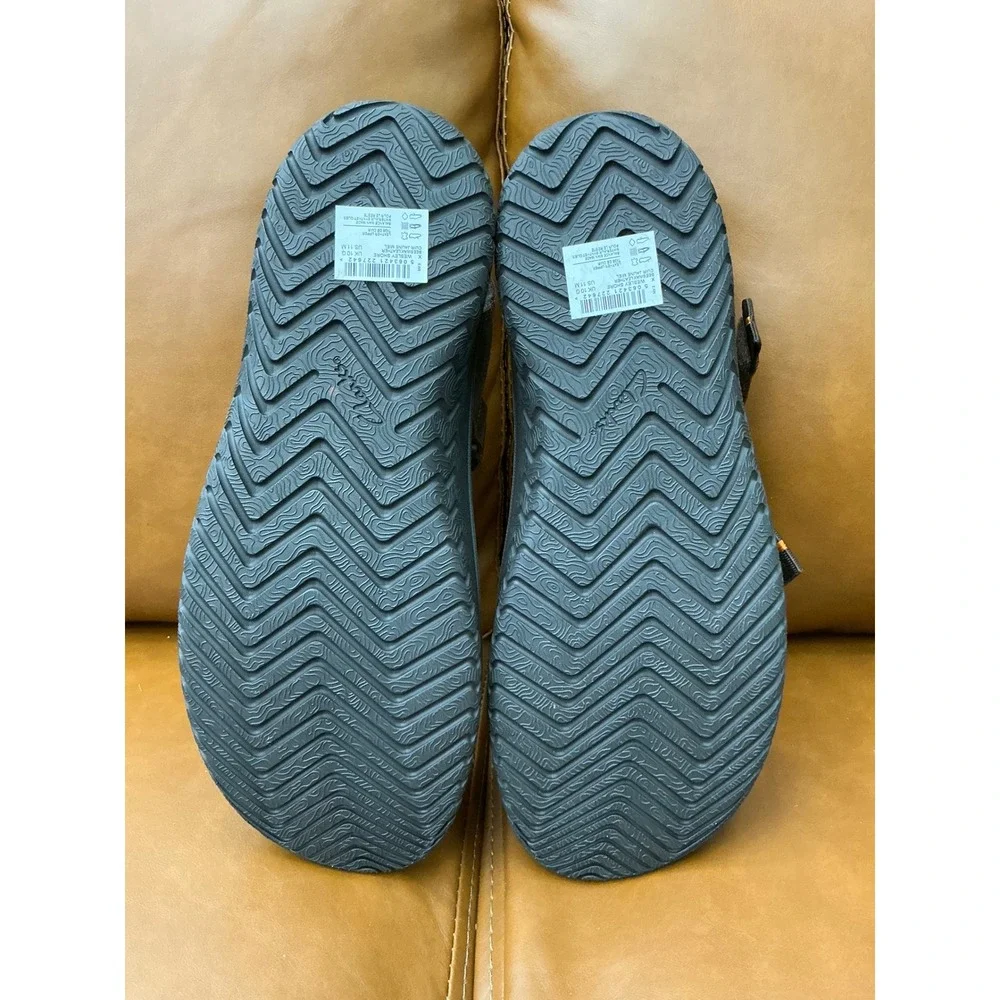 Clarks Wesley Shore Sandal Mens 11 Brown New Leather Adjustable Straps